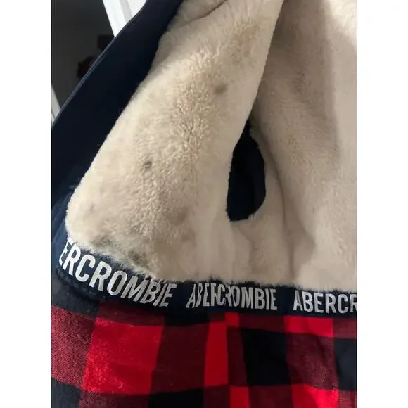 Abercrombie Kids, Navy Blue Winter Coat, Size 7/8, KB470 - Picture 3 of 5